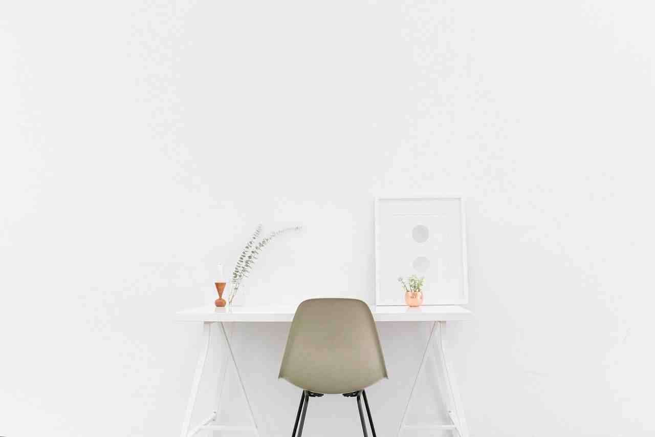 bureau, table, simple